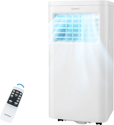 Costway 5000/6000 BTU Portable Air Conditioner Cools 250 Sq.Ft 76925314 New