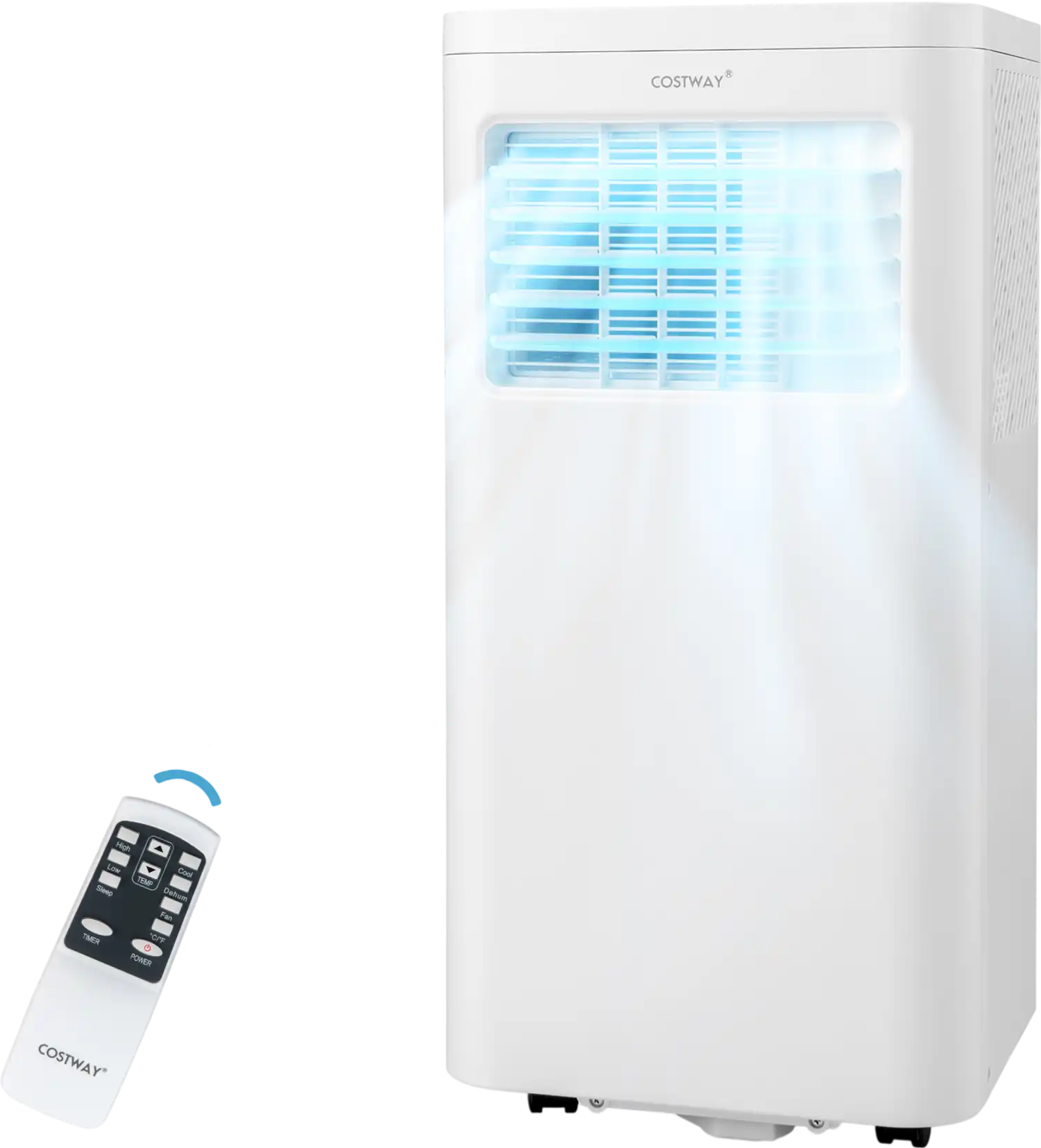 Costway 5000/6000 BTU Portable Air Conditioner Cools 250 Sq Ft 76925314 New