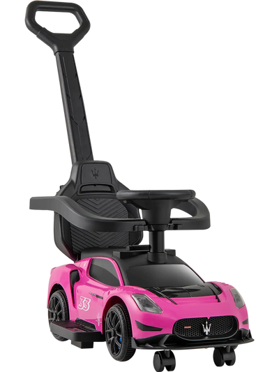 Costway Maserati Licensed 3-in-1 Ride On Push Car with Music 99125186 New
