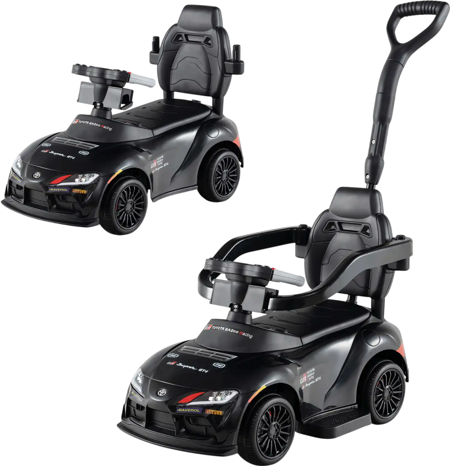 Costway Toyota Licensed 3-in-1 Foot-to-Floor Stroller Sliding Walking Ride-On Toy 91372554 New