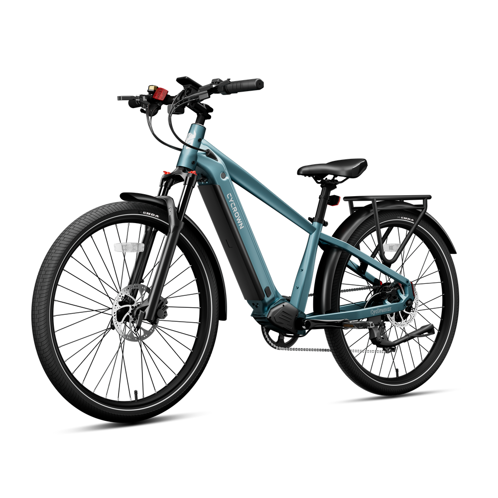 Dremax Commuter Ebike (Urban Teal) - angled view