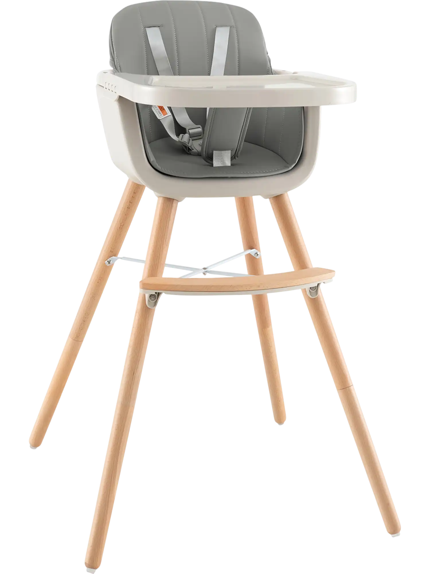 Costway 3-in-1 Convertible Wooden High Chair with Cushion 02951647 New