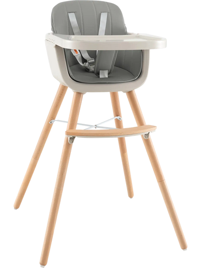 Costway 3-in-1 Convertible Wooden High Chair w/ Cushion 02951647 New