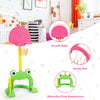 Kids basketball hoop set with frog design, made of non-toxic materials, offers three sports activities for ages 3-8.