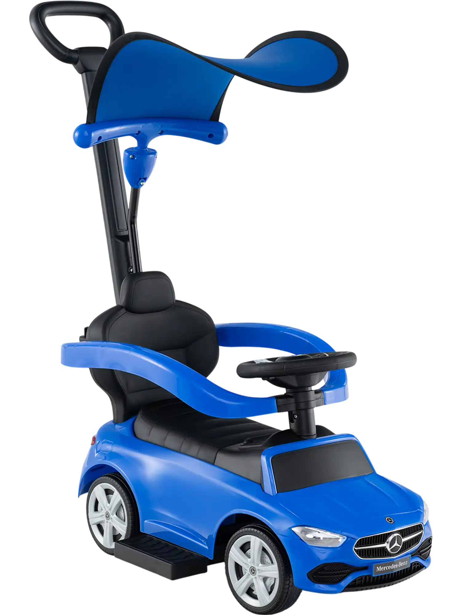 Costway Mercedes-Benz Licensed 3-in-1 Ride-On Push Car w/ Canopy 40528167 New