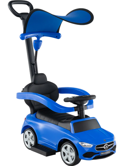 Costway Mercedes-Benz Licensed 3-in-1 Ride-On Push Car w/ Canopy 40528167 New