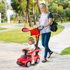3-in-1 Ride on Push Car Mercedes-Benz Licensed Sliding Car with Canopy-Red - Gallery View 1 of 10