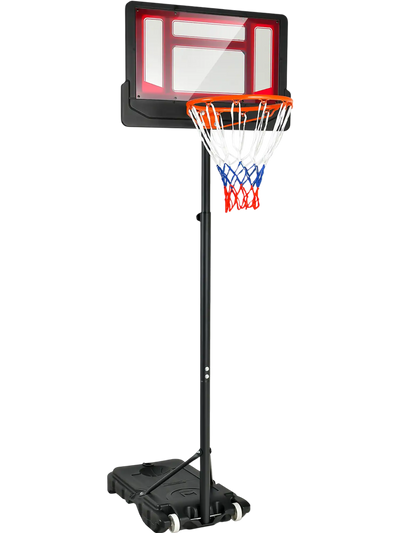 Costway Portable Adjustable Basketball Hoop w/ Wheels 4.3'-8.2' 58264719 New