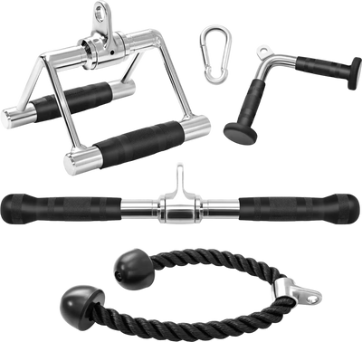Costway Cable Machine Attachment Set Home Gym 4-Piece 97531864 New