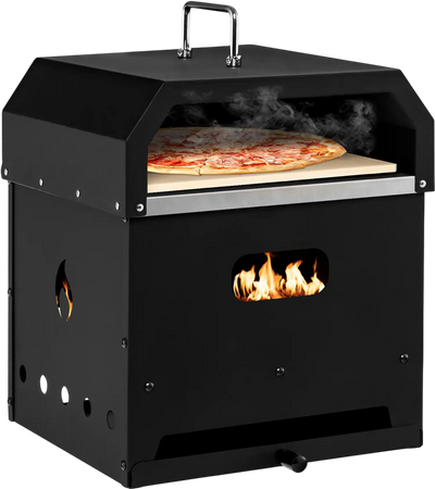 Costway 4-in-1 Outdoor Portable Pizza Oven BBQ Grill Fire Pit 12
