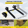 Vevor Pallet Fork Clamp On Attachable 42.9" 4000 Lbs With Adjustable Stabilizer Bar Heavy Duty New