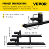 Vevor Pallet Fork Clamp On Attachable 42.9" 4000 Lbs With Adjustable Stabilizer Bar Heavy Duty New
