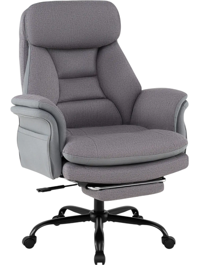 Costway Ergonomic Big & Tall Faux Leather Office Chair 400 lbs 43872521 New