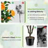 40-inch artificial camellia tree with 37 vibrant flowers and cement-filled PP pot, ideal for easy maintenance in any.