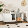 40 Inch Cat Litter Box Enclosure for 2 Cats Hidden Cat Washroom-White - Gallery View 1 of 10