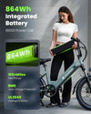 isinwheel U8 Pro Electric Bike All-Terrain 1000W 28 MPH 105 Mile Range 48V New
