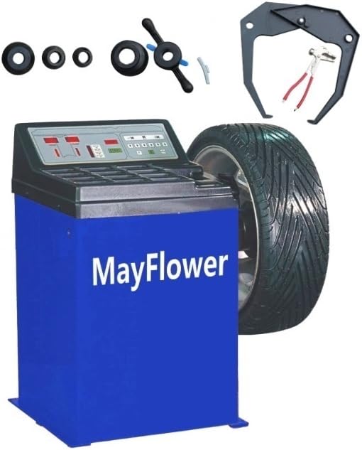 Mayflower Tools 988 + 680 1.5 HP Tire Changer with Double Assist Arms and Wheel Balancer Combo New