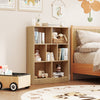 7-Section Freestanding Bookshelf for Kids Room Classroom Daycare Nursery-Natural - Gallery View 1 of 9