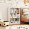 7-Section Freestanding Bookshelf for Kids Room Classroom Daycare Nursery-White - Gallery View 1 of 9
