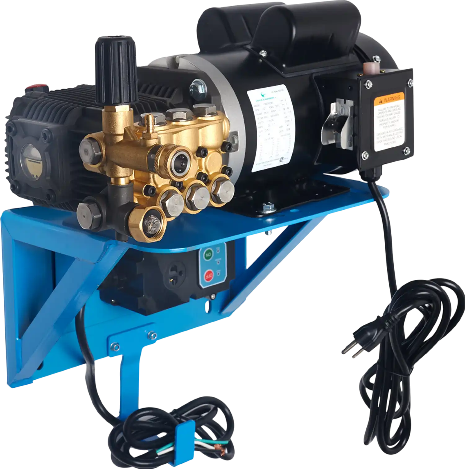 Canpump Wall-Mount Pressure Washer 1500 PSI 2.2 GPM 2HP 120V Total Stop System New