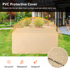 PVC protective cover for 42-inch propane fire pit table, ensuring sun-proof, waterproof, and dustproof protection.