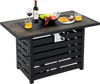 42 Inch 50000 BTU Propane Fire Pit Table with Ore Powder Surface