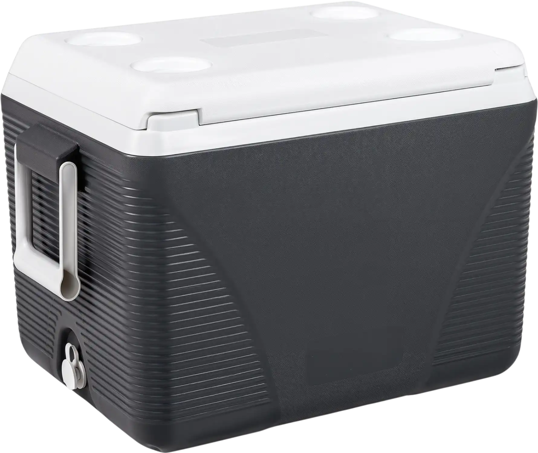 Costway 43.3 Qt Portable Hard Cooler w/ Handles & 4 Cup Holders 16973212 New