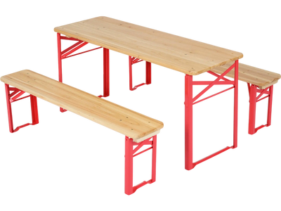Costway Folding Kids Picnic Table & Bench Set 43.5