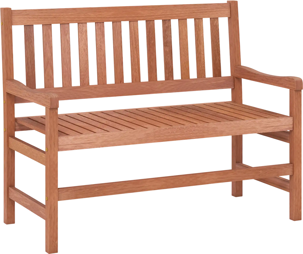 44 Inch 2-Seat Outdoor Loveseat Bench