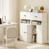 44 Inches Tall Bookshelf with Doors and Adjustable Shelf-2 Pieces - Gallery View 1 of 9