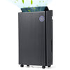 Black 4500 Sq. Ft dehumidifier with digital display, 4 modes, and 120° auto swing for efficient humidity control.