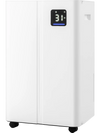 White 4500 Sq.Ft dehumidifier with LED display, 3 modes, and 4 wheels for easy mobility in home and basement.