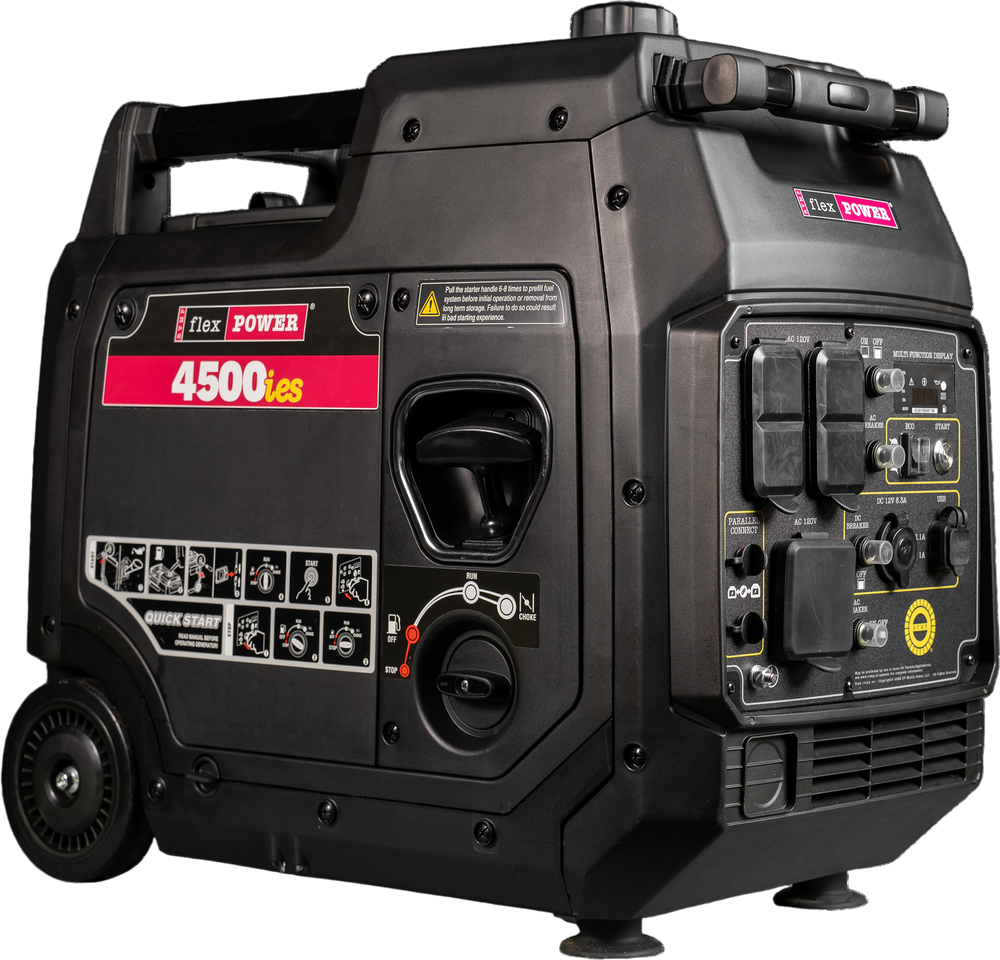 RVMP Flex Power® 4500ies | 4500 Watt Silent Inverter Portable Generator with Easy Start Button
