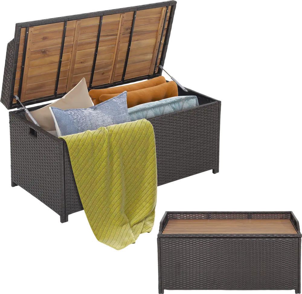 45 Gallon Outdoor Storage Bench with Zippered Liner