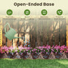 45-inch wooden raised garden bed with lattice trellis, made from natural pine wood, ideal for outdoor plant growth.