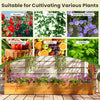 Wooden raised garden bed with lattice trellis, perfect for growing flowers, herbs, and vegetables in outdoor spaces.