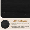 Universal 47” x 24” black tabletop with pre-drilled holes for easy assembly, ideal for standard and standing desk.
