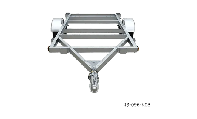 Stirling Open Frame Kit Trailer 4 x 8 ft. 1,000 lb. Capacity 8 in. Tires New