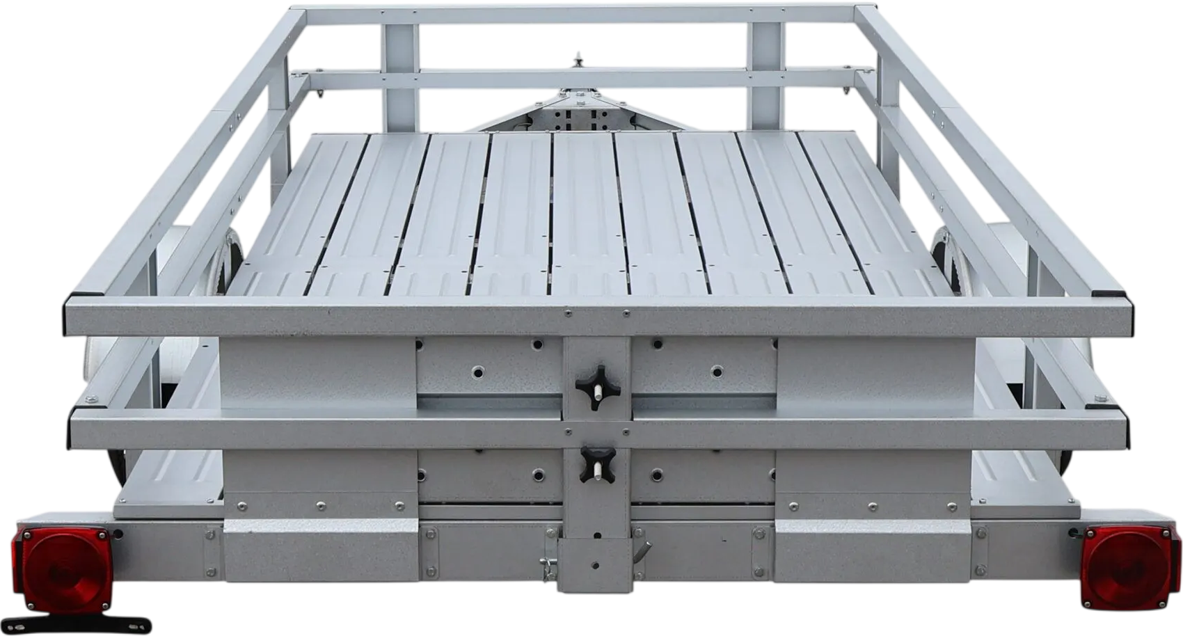 Stirling Kit Trailer 4 x 8 ft 885 lb. Capacity with Rail Sides Plank Floor Ramps New