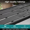 High-quality outdoor bar table featuring a waterproof top and heavy-duty metal frame, ideal for patio or poolside use.