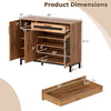 48-inch sideboard buffet cabinet with drawer, metal legs, and spacious storage for kitchen or living room use.