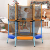 48 Inch Toddler Trampoline with Safety Enclosure Net-Orange - Gallery View 1 of 7