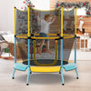 48 Inch Toddler Trampoline with Safety Enclosure Net-Yellow - Gallery View 1 of 7