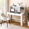 48 Inch Writing Computer Desk with Anti-Tipping Kits and Cable Management Hole-White - Gallery View 1 of 11