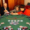 48 Inch 8-Player Foldable Poker Table Top with Carrying Bag and Cup Holders-Green - Gallery View 1 of 10