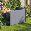 48 x 38 Inch Air Conditioner Fence 2 Panels with Metal Ground Stakes-Gray - Gallery View 1 of 7