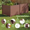 Brown 48 x 38 inches outdoor privacy fence panels with easy installation for air conditioner or pet enclosure use.