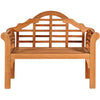 Eucalyptus wood folding bench with a spacious seat, designed for comfort and stylish outdoor seating in the garden or.