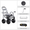 Giraffe Tools Garden Hose Reel Cart 4 Wheels Heavy Duty New