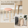 Stackable bentwood stool with a round top, multicolor design, ideal for space-saving in dining or kids' rooms.